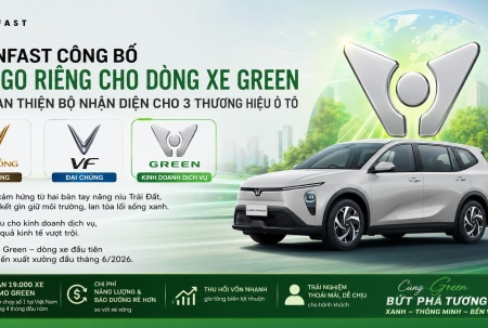 VinFast Công Bố Logo Riêng Cho Dòng Xe Green – Hoàn Thiện Hệ Sinh Thái 3 Thương Hiệu Ô Tô Điện