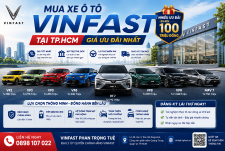 Mua Xe Ô Tô VinFast Tại TP.HCM – Giá Ưu Đãi Nhất