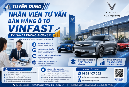 Tuyển Dụng Nhân Viên Tư Vấn Bán Hàng Ô Tô Vinfast Tại Tp Hồ Chí Minh
