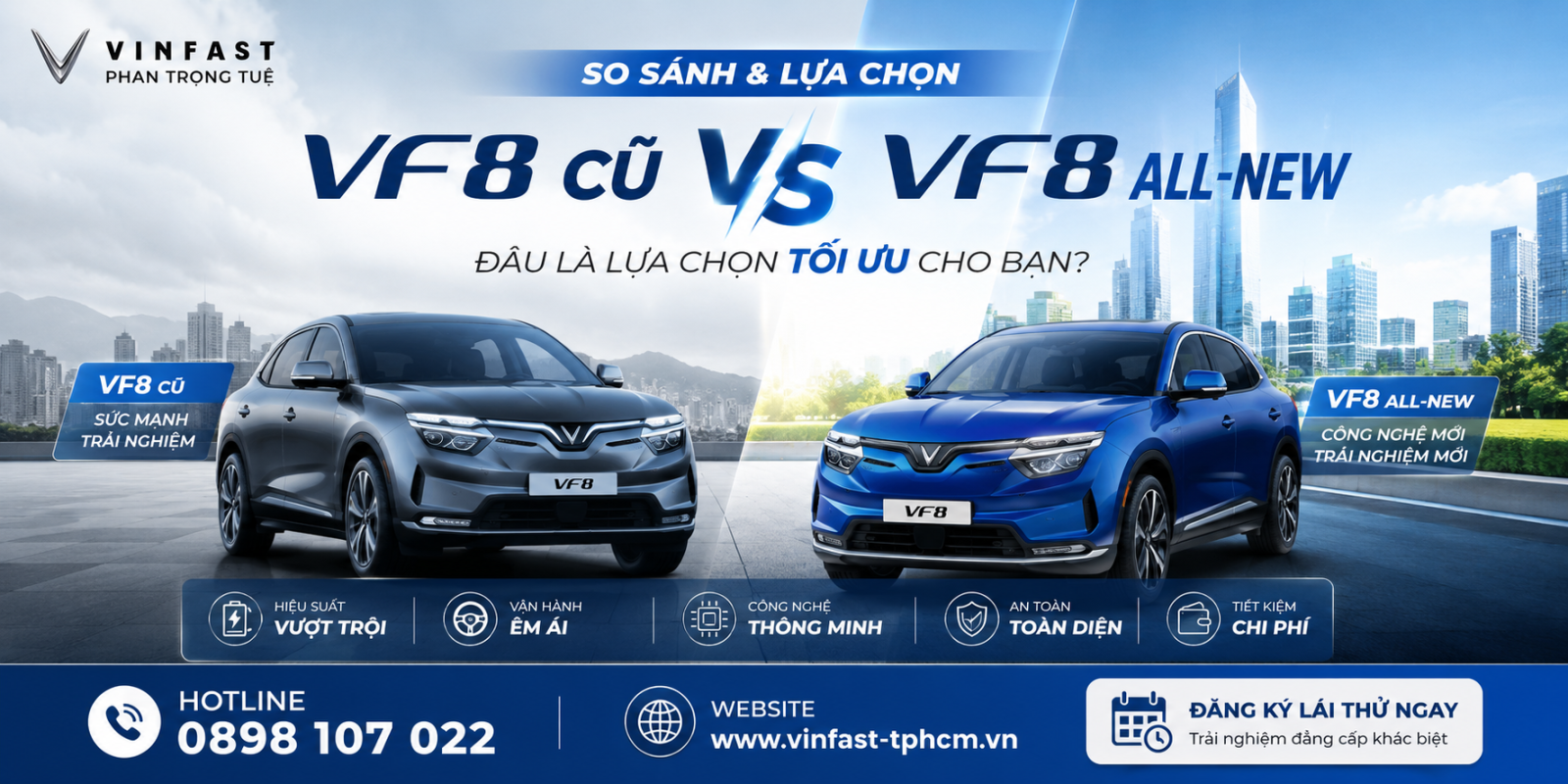 VinFast VF8 cũ và VF8 All-New: Nên chọn phiên bản nào?