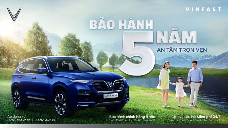 Bảo hành 5s Ô tô Vinfast