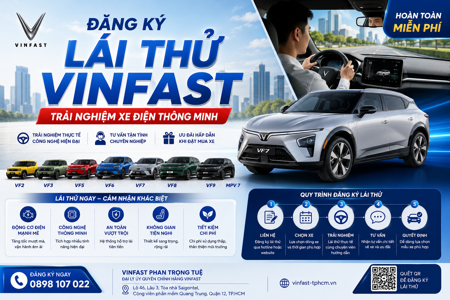 Đăng Ký Lái Thử VinFast TP.Hồ Chí Minh