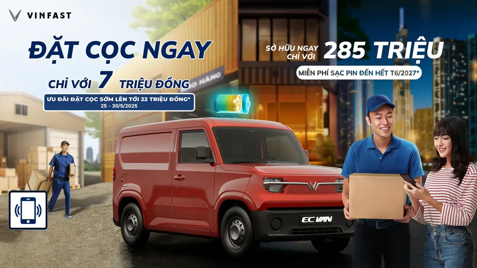 Tối Ưu Vận Tải Hàng Hoá VinFast EC Van