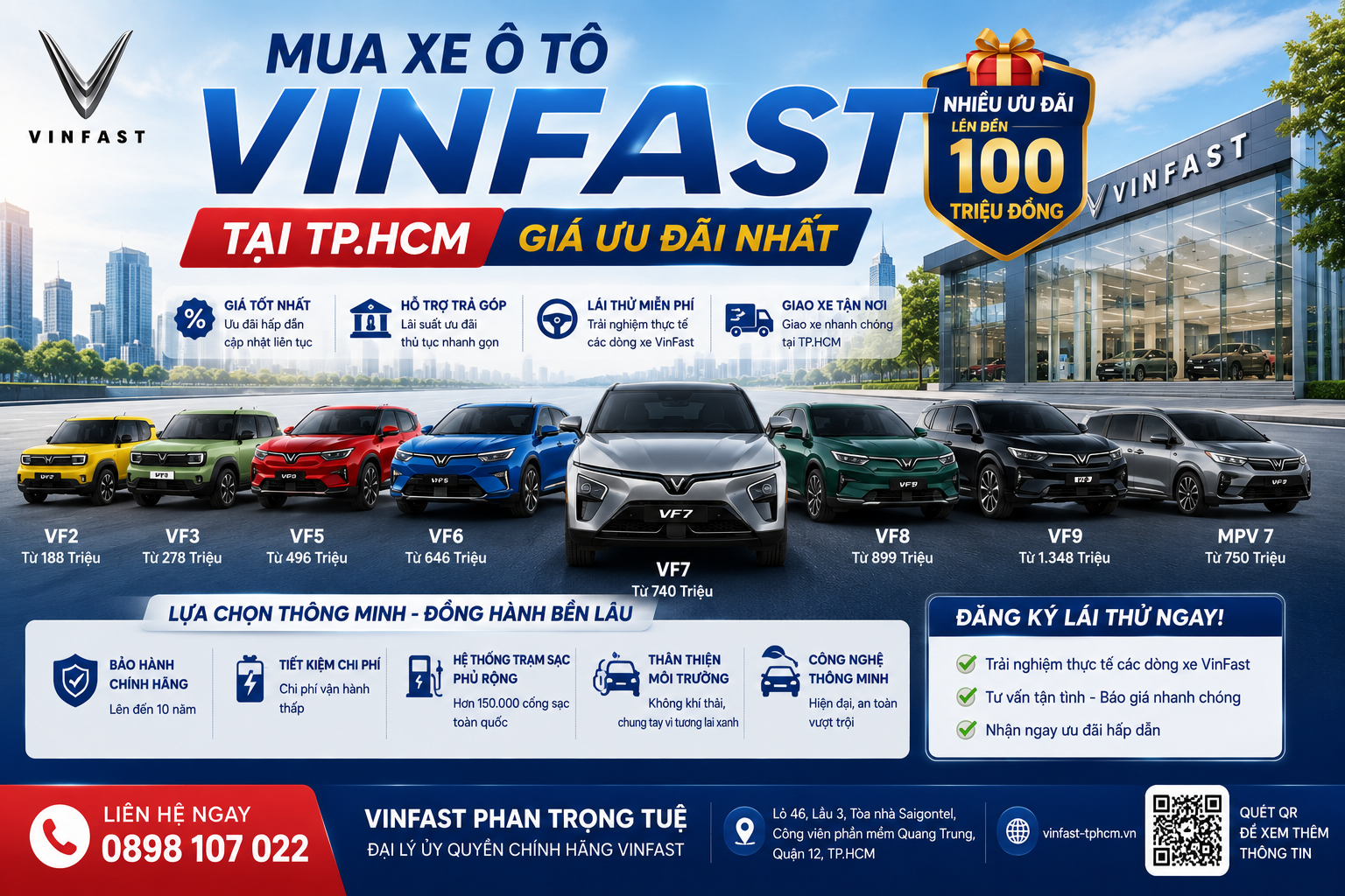 Mua Xe Ô Tô VinFast Tại TP.HCM – Giá Ưu Đãi Nhất